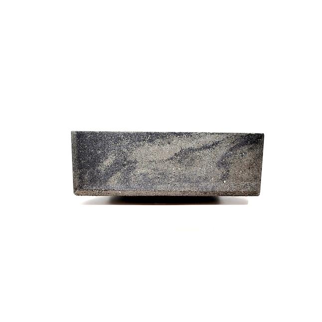 12-in x 4-in x 7-in Gray/Charcoal Concrete Retaining Wall Block