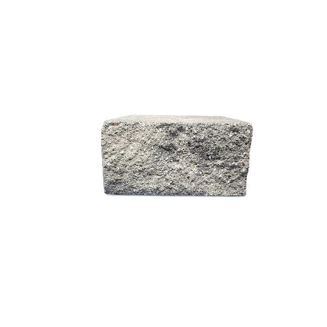 8-in x 4-in x 5.5-in Gray/Charcoal Concrete Retaining Wall Block