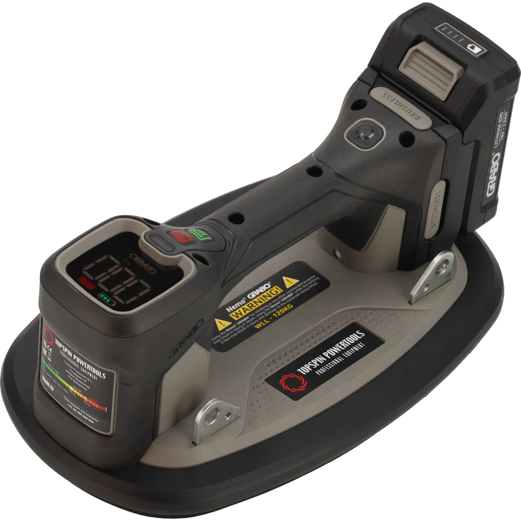 Topspin GRABO® Pro Brushless vacuum lifter
