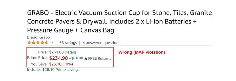 You Must Adhere To The Minimum Advertised Price (MAP) When Advertising GRABO® Products And Accessories Publicly.