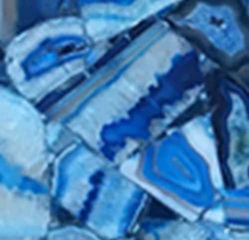 Blue agate slab