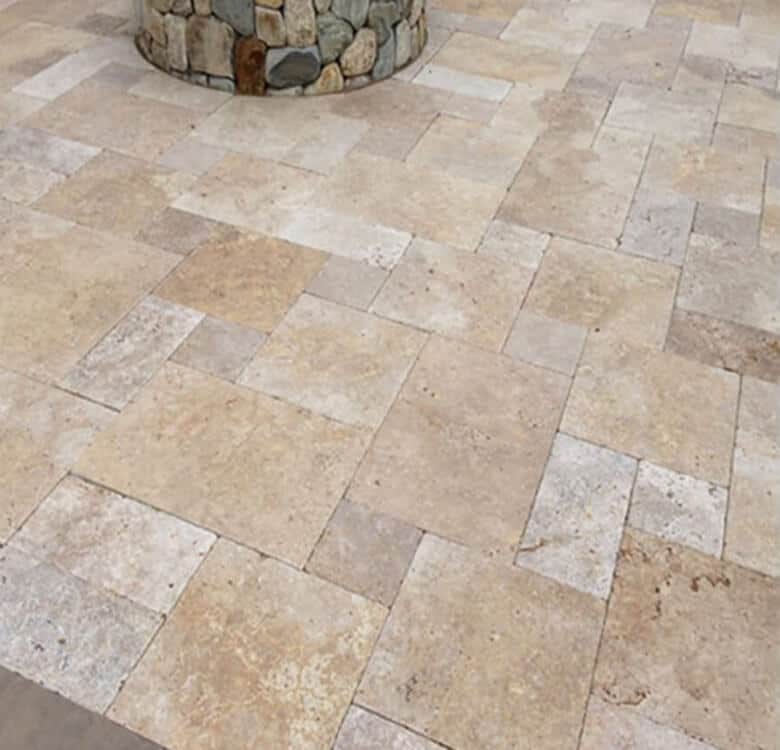 Travertine pavers