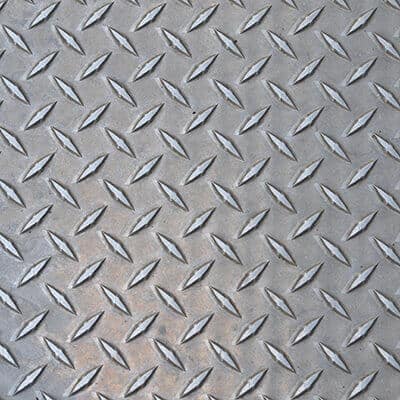 Patterned steel lifted by mobile vacuum lifter