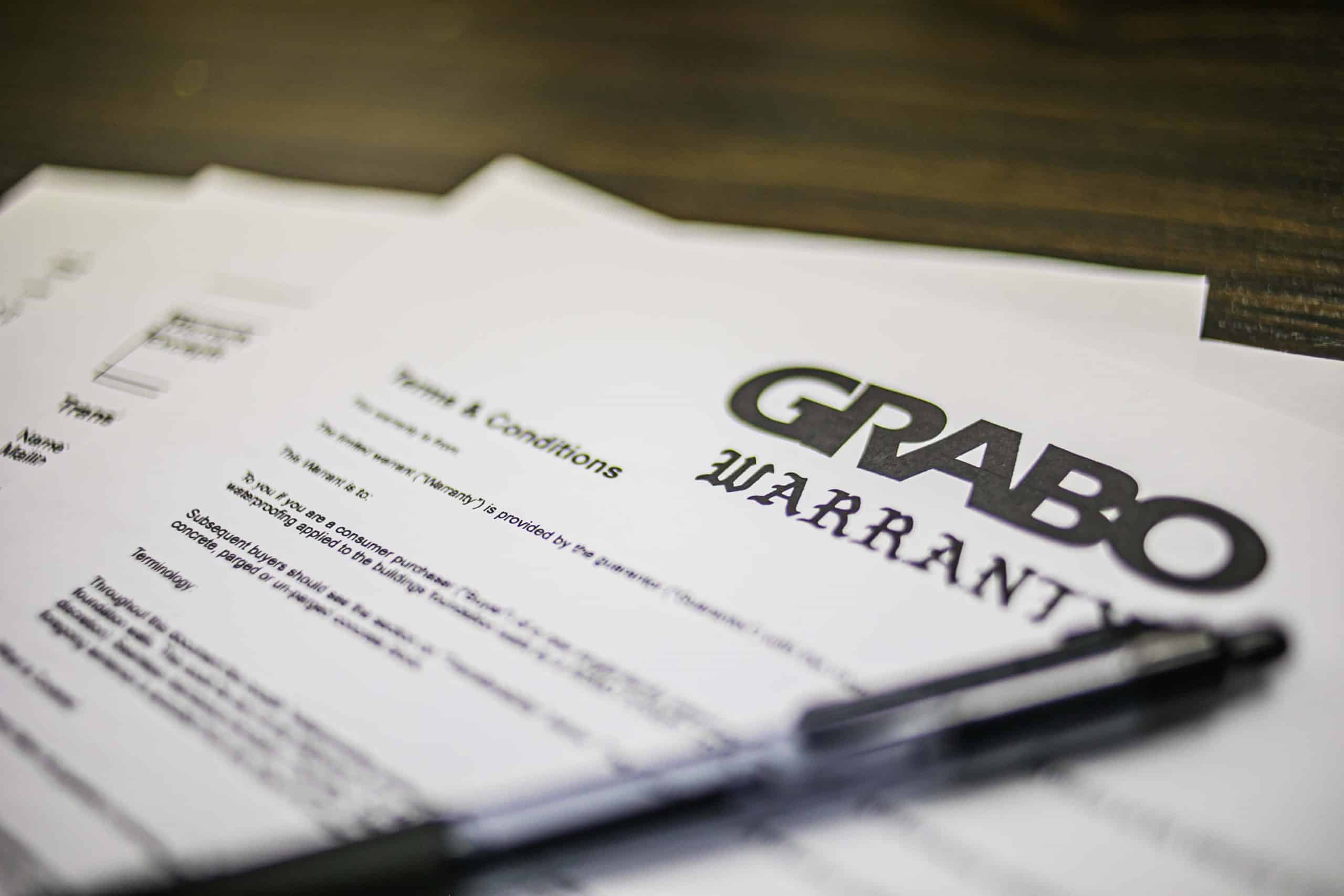 GRABO® product serial number location